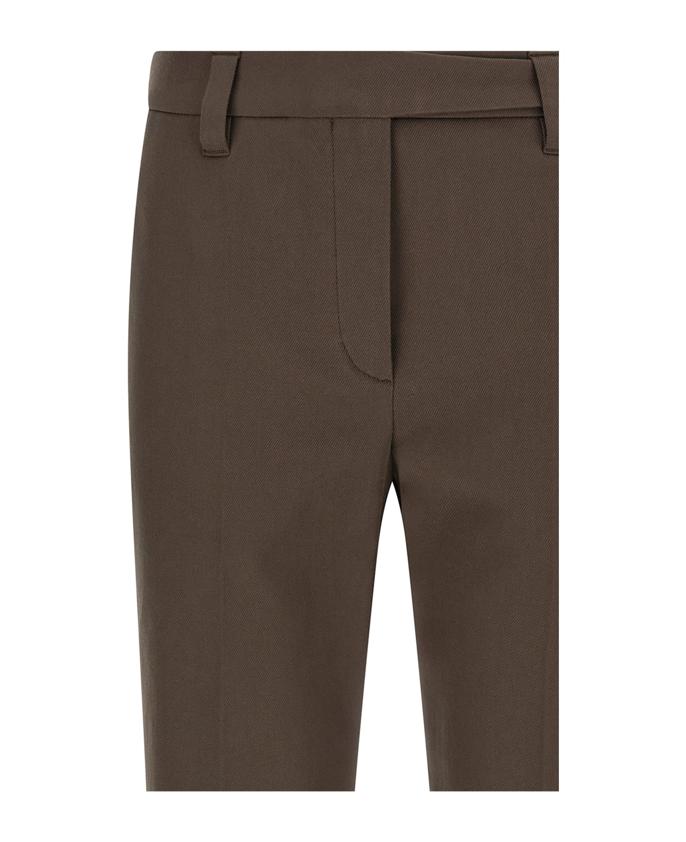 Brunello Cucinelli Cotton Trousers - Brown
