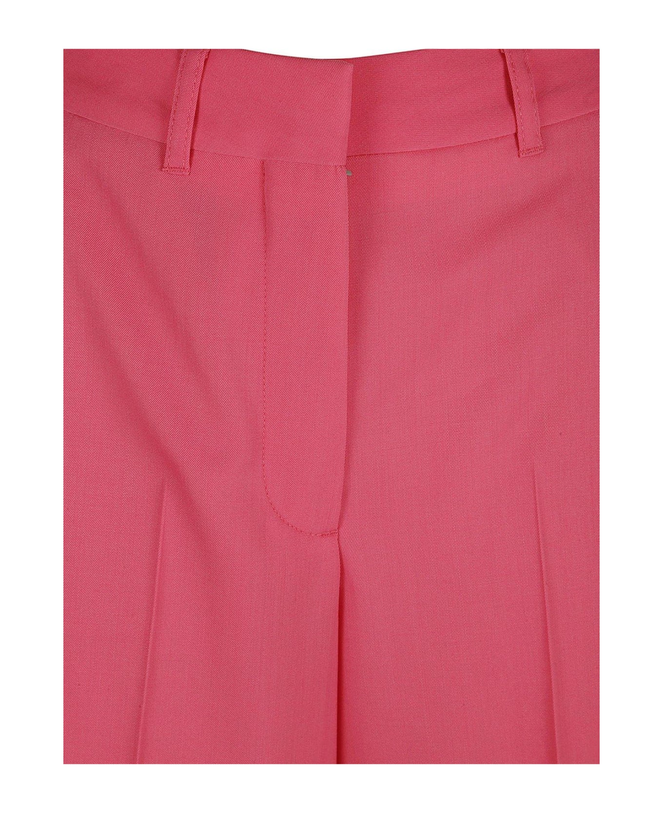 Stella McCartney Straight Leg Pleated Trousers - Watermelon