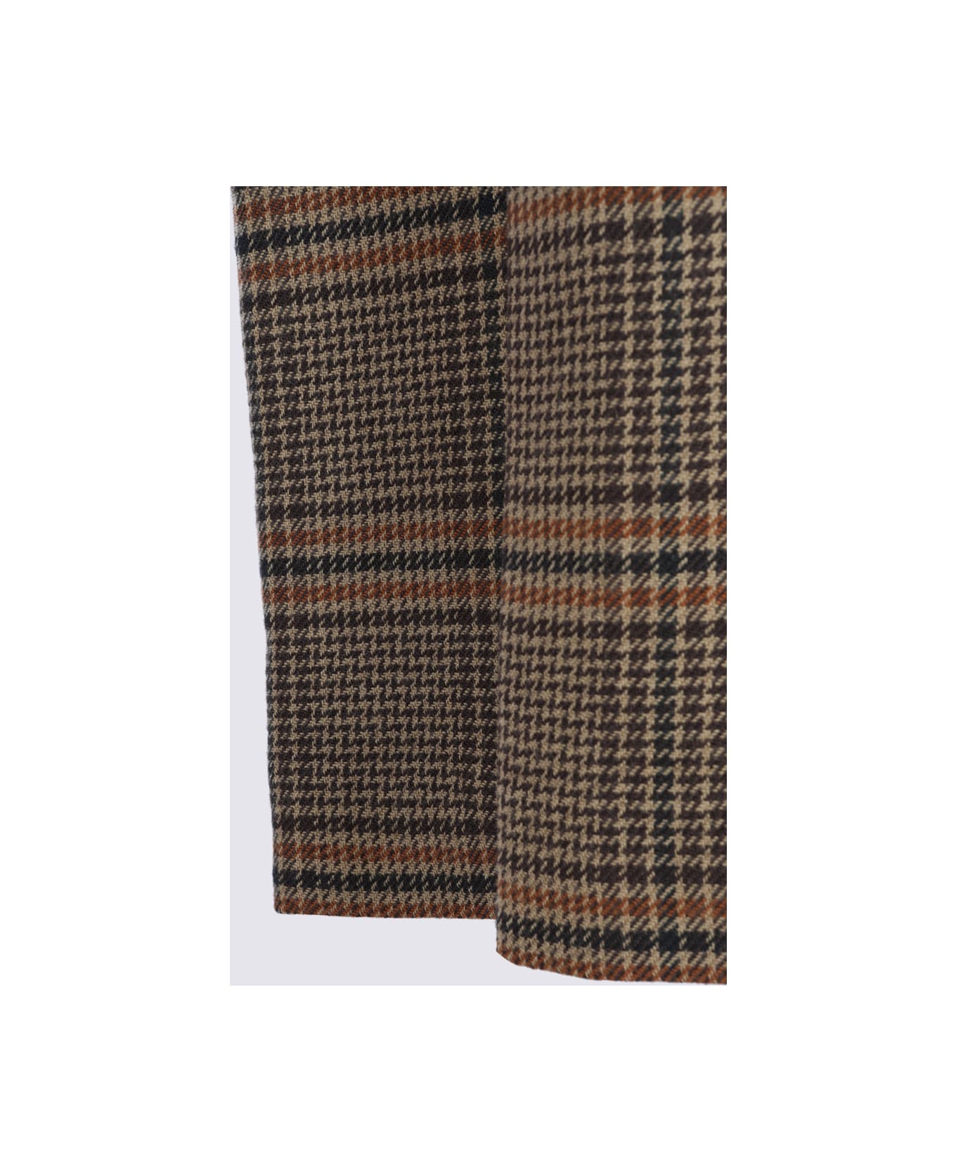 Saint Laurent Brown Wool Skirt - MARRON/BEIGE/ROUX