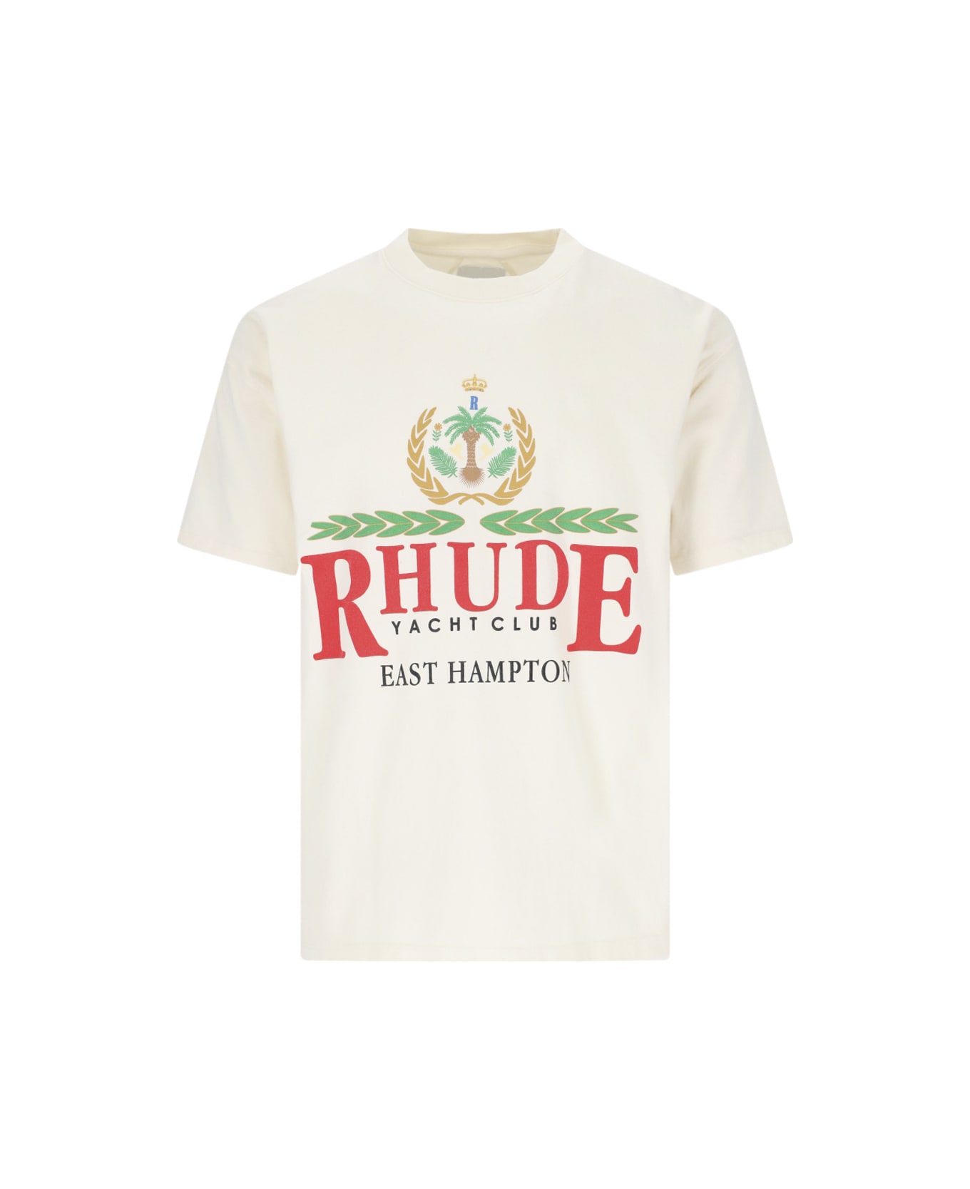 Rhude Logo Print T-shirt - Crema