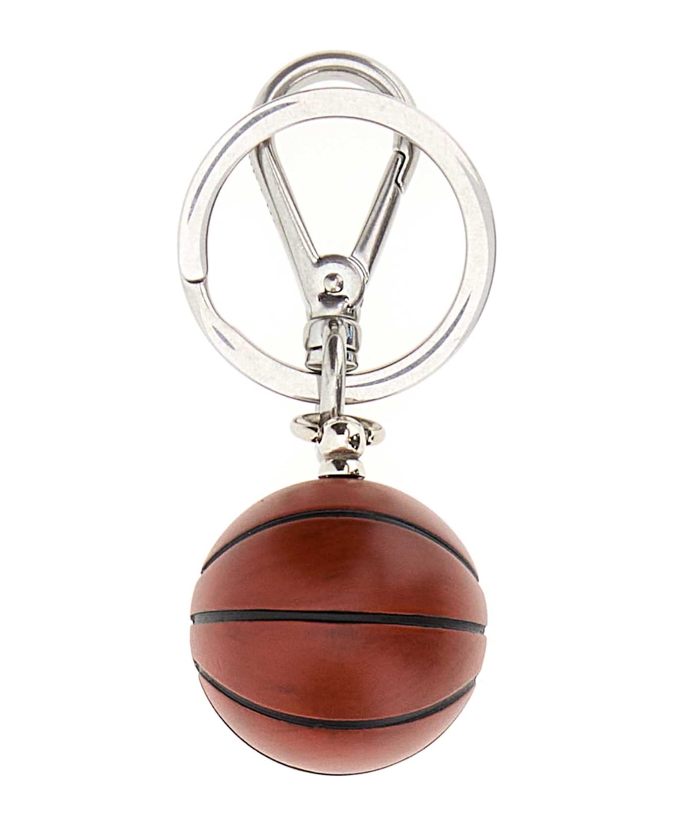 Prada Multicolor Metal Key Ring - PELTRO+ARANCIO