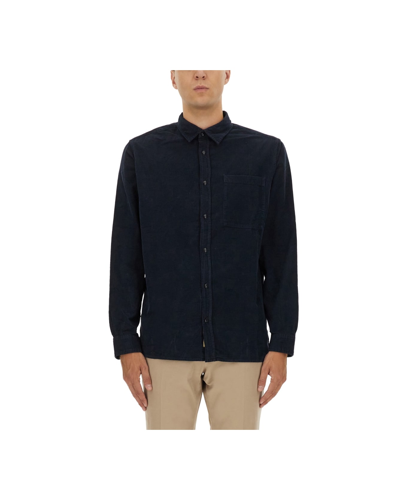 Woolrich Cotton Shirt - BLUE