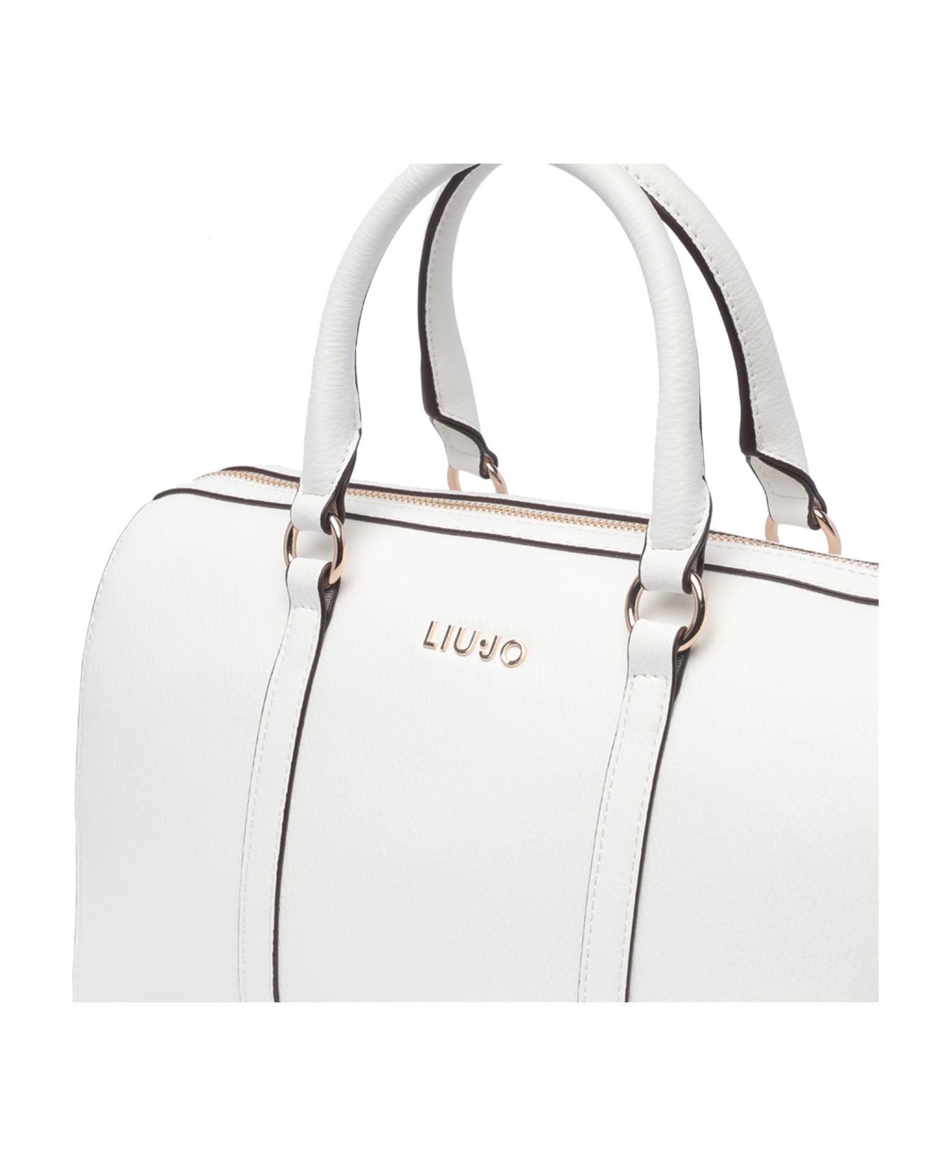 Liu-Jo Logo Bowling Bag - White