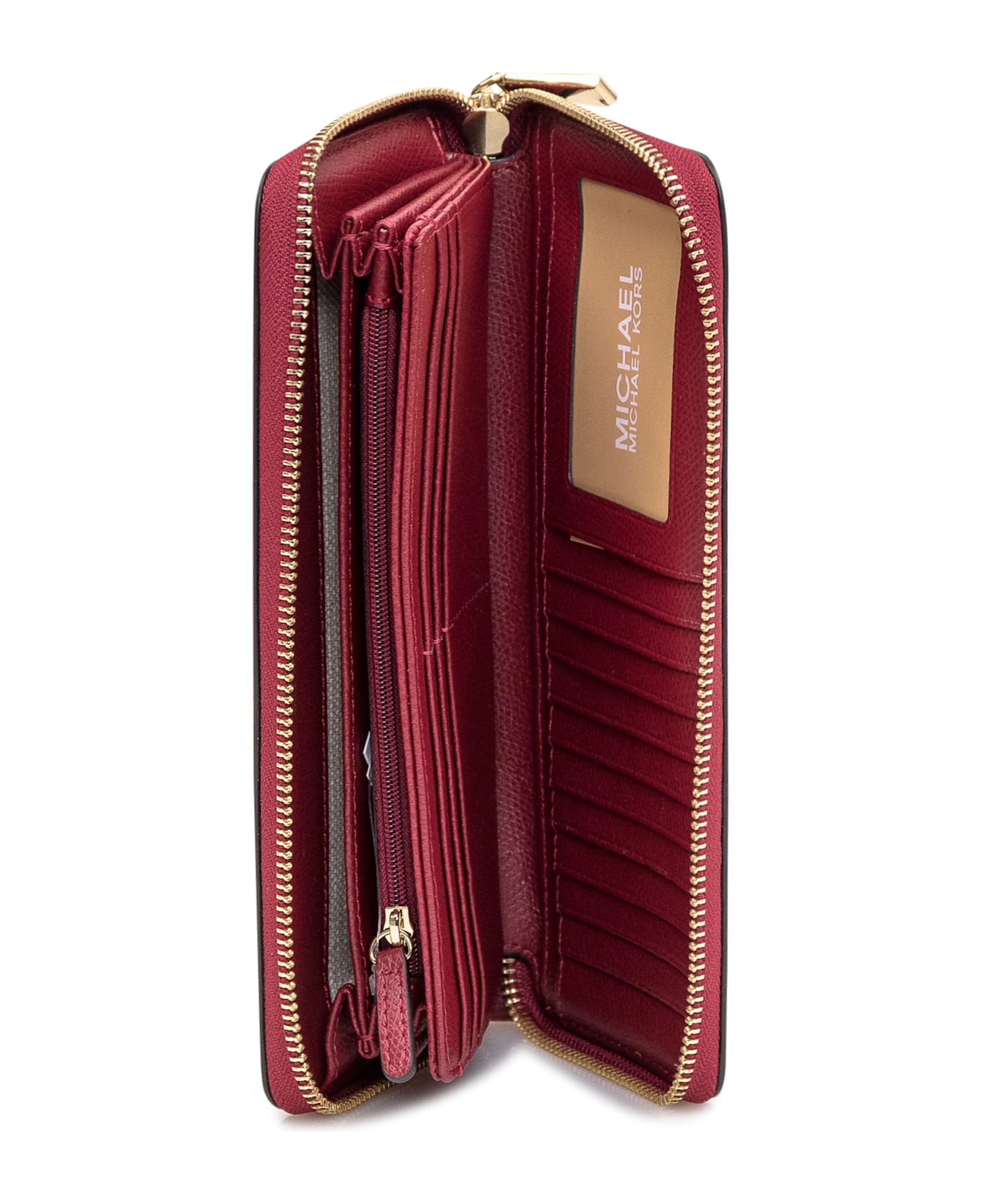 MICHAEL Michael Kors Jet Set Wallet - DEEP RED