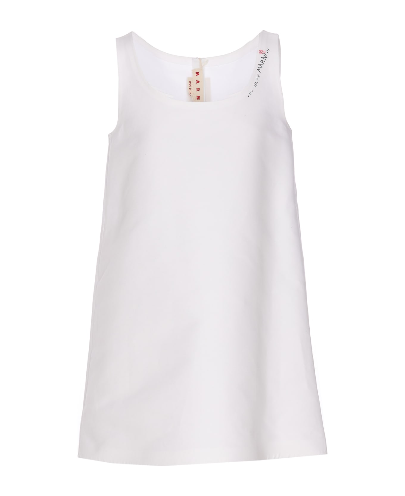 Marni Flared Dress - White
