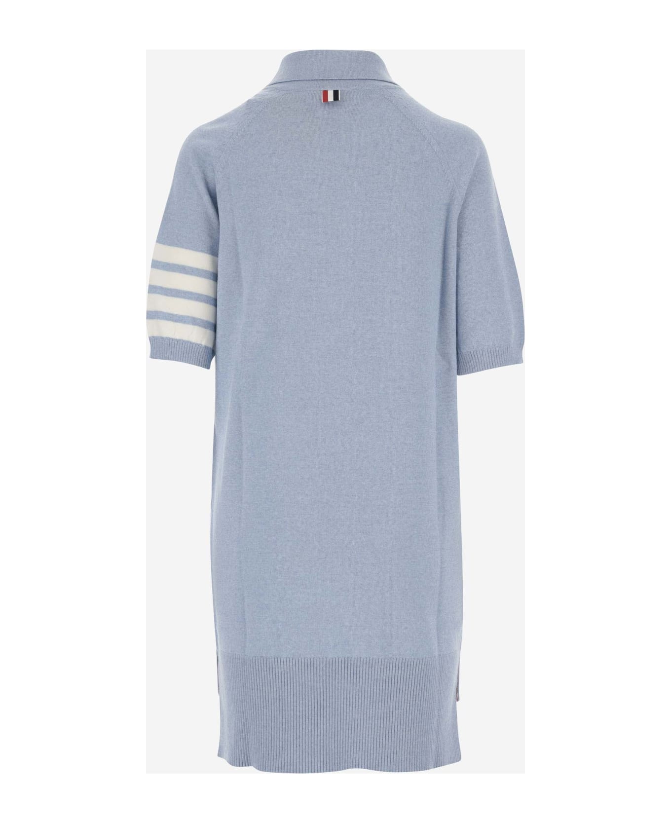 Thom Browne Virgin Wool Midi Dress - Blue