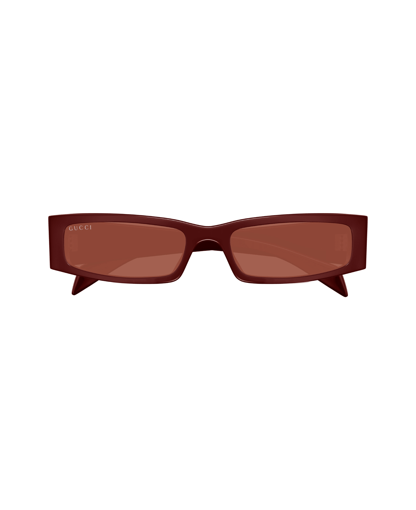 Gucci Eyewear Gucci Gg1778s Linea Fashion 003 Burgundy Brown Sunglasses - Rosso