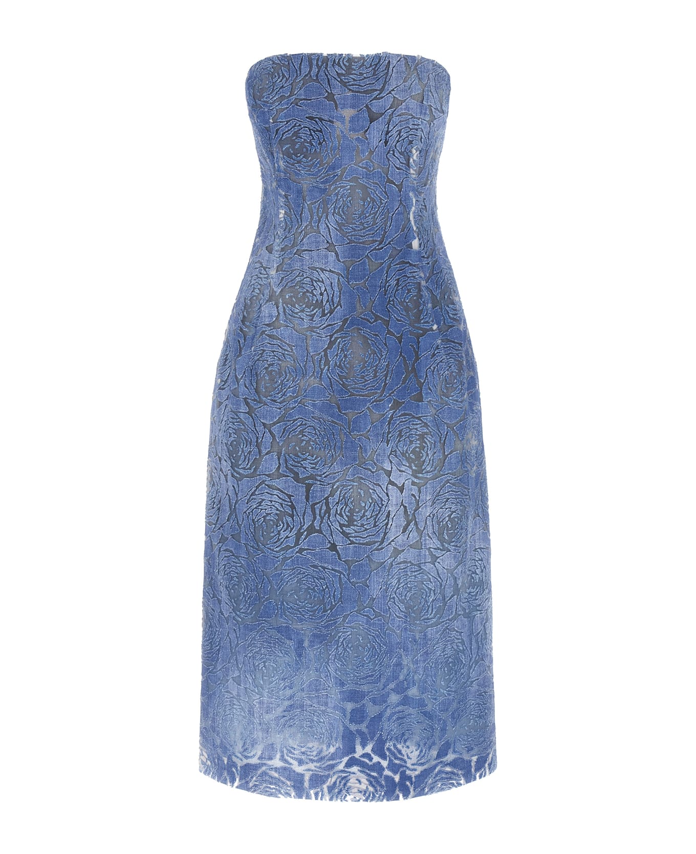 Ermanno Scervino Devorè Dress - Light Blue