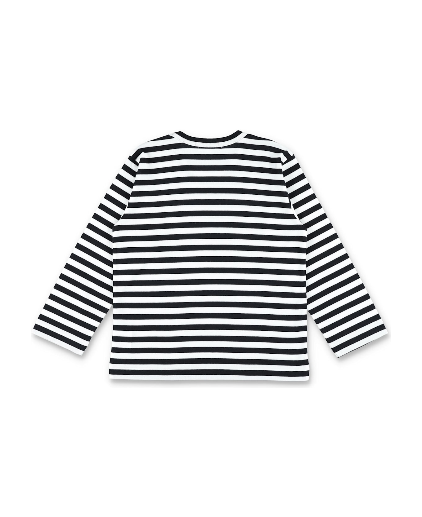 Comme des Garçons Play Kid - Striped T-shirt - BLACK