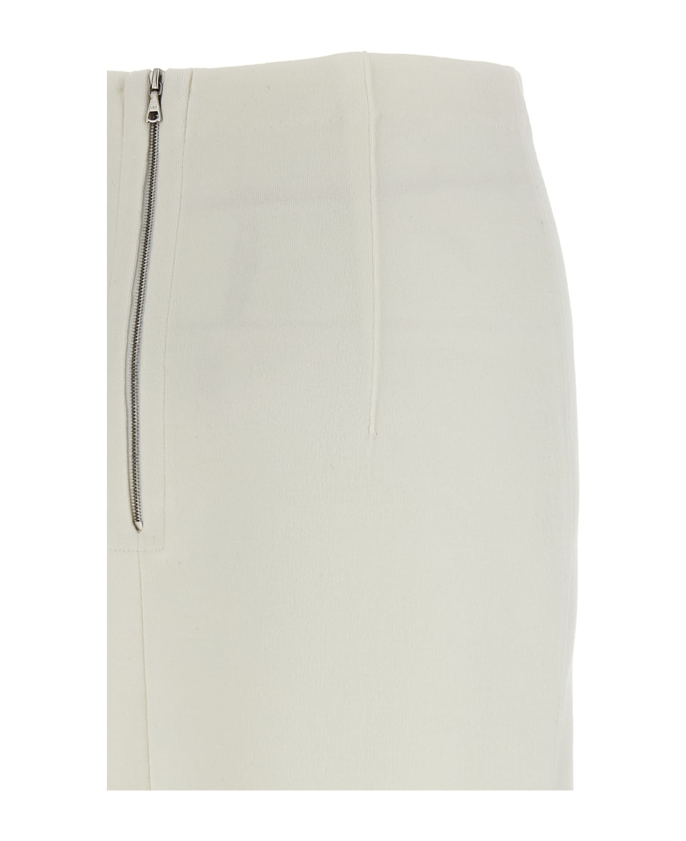Auralee Double Face Knit Skirt - White