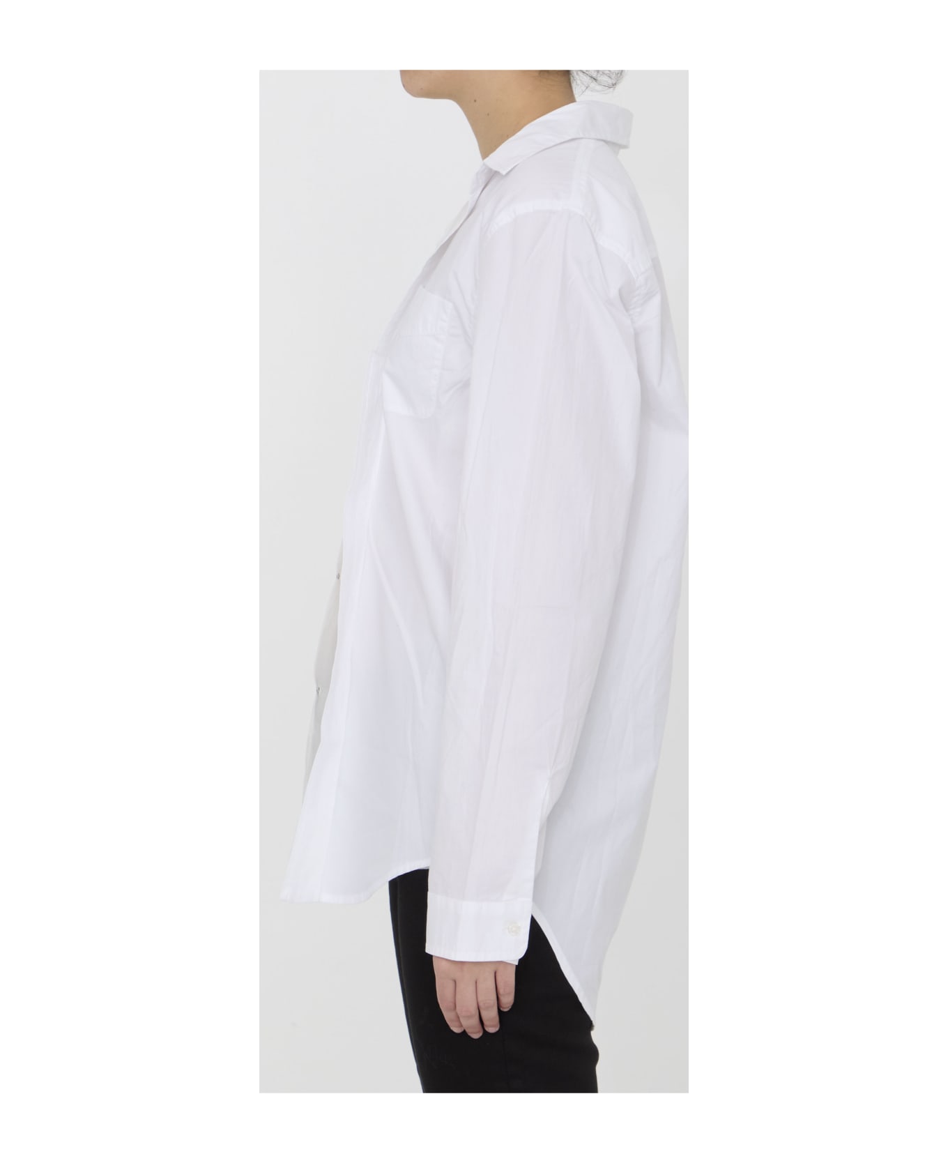 R13 Foldout Shirt - WHITE