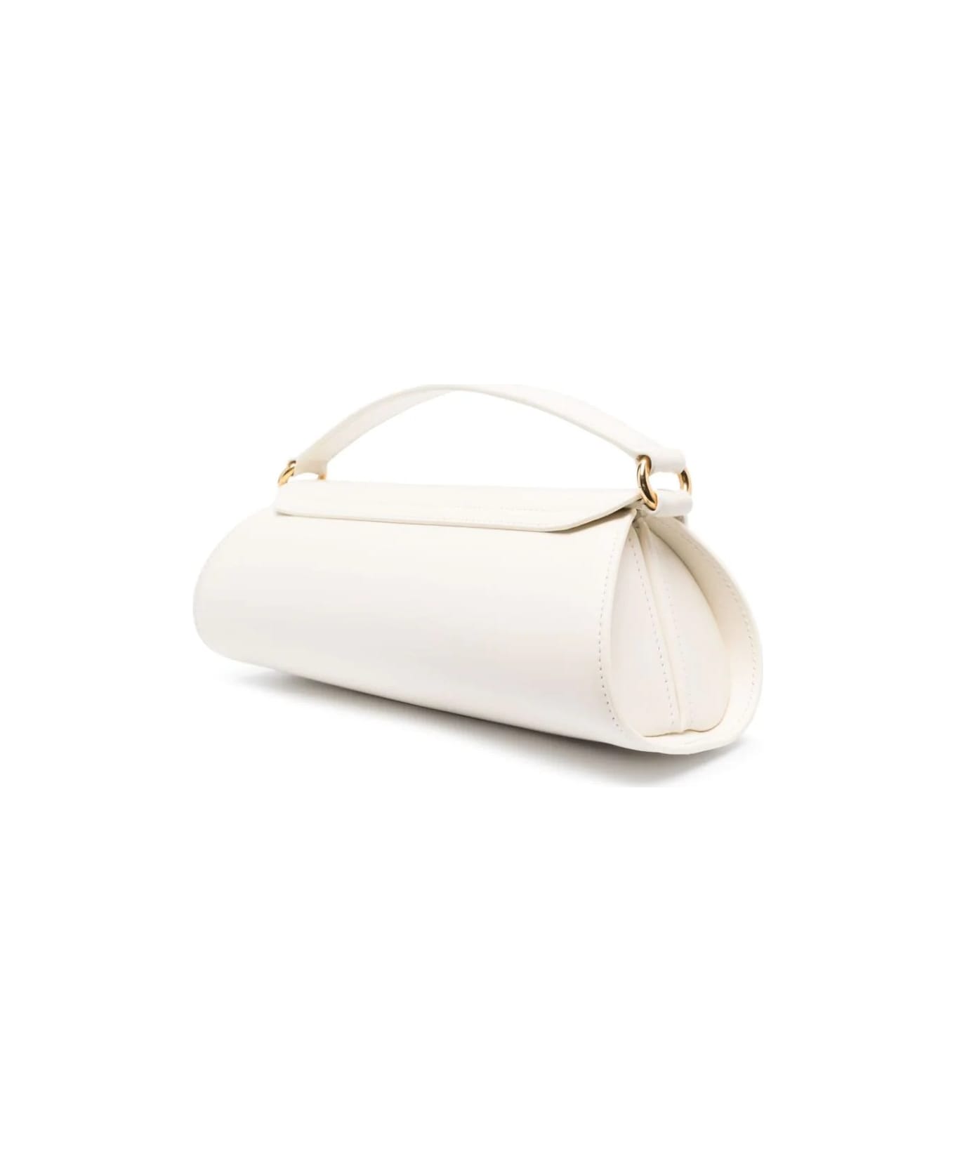 Jil Sander Natural Cannolo Small Bag - White バッグ