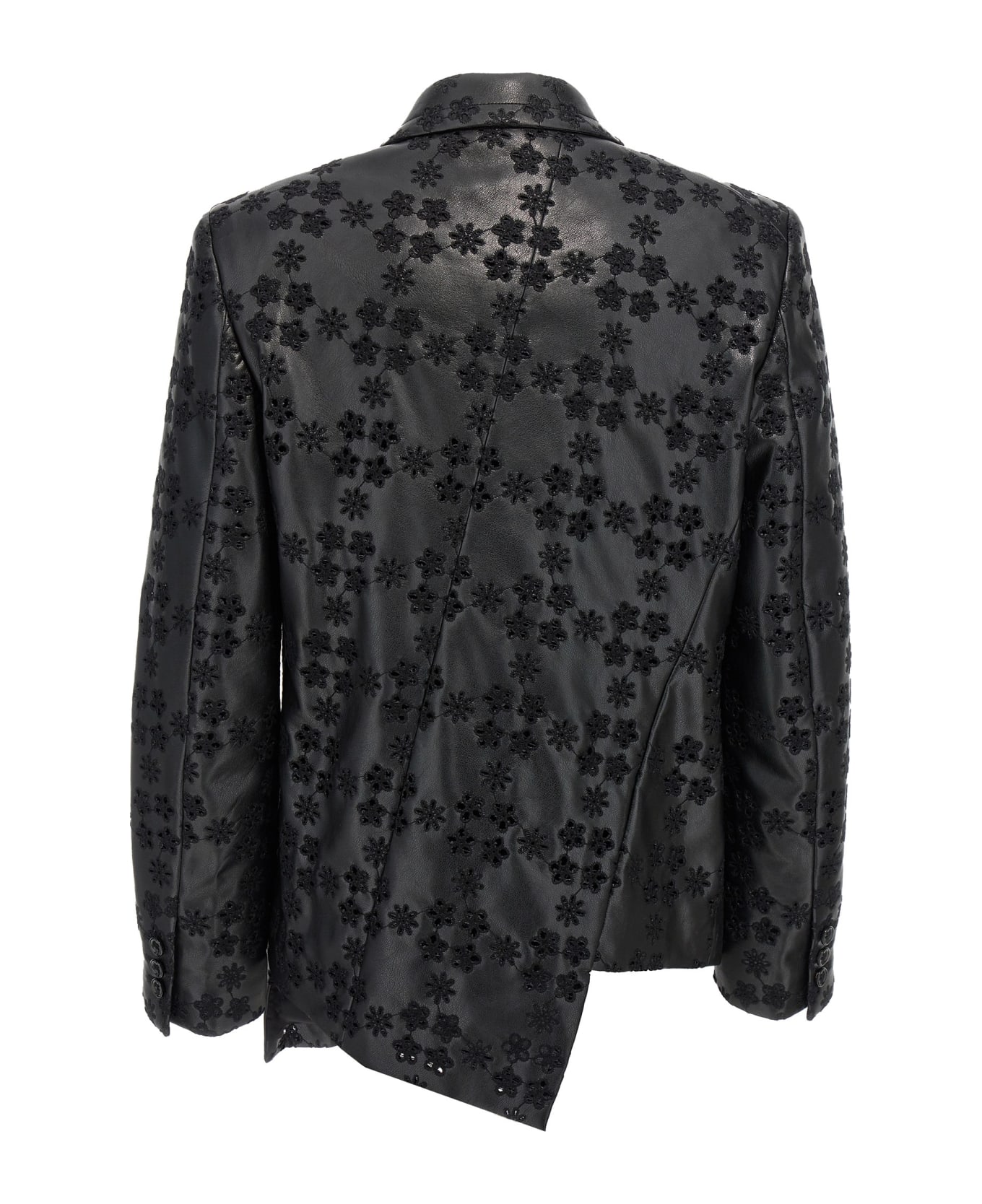 Comme des Garçons Embroidery Single-breasted Blazer - Black  