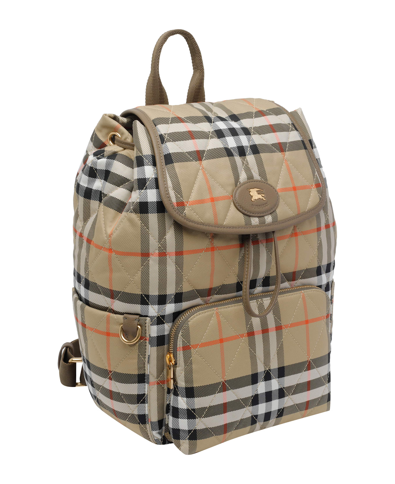Burberry Horseshoe Backpack - BEIGE