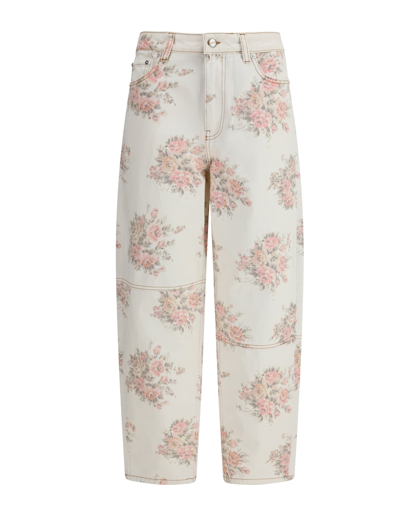Ganni Stary Floral-print Jeans