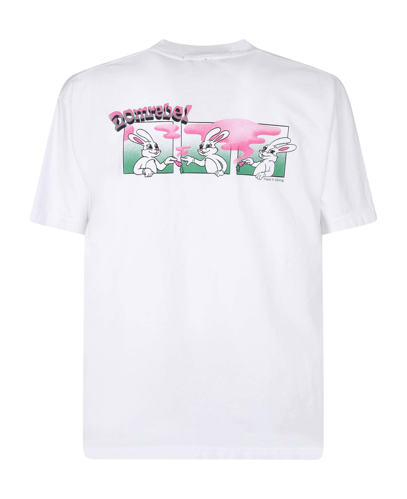 Dom Rebel Printed T-shirt - White シャツ