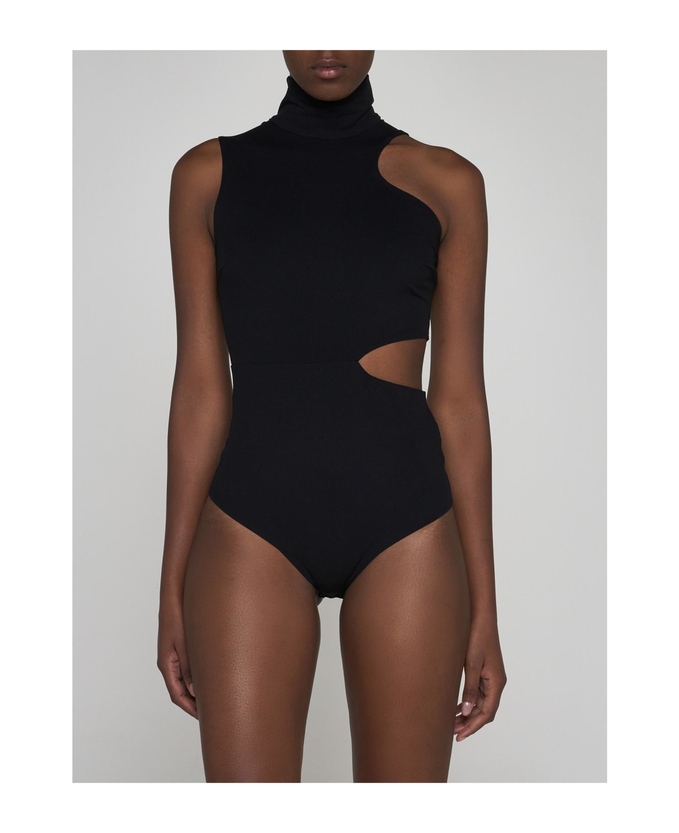 Wolford Warm Up Jersey Bodysuit - BLACK