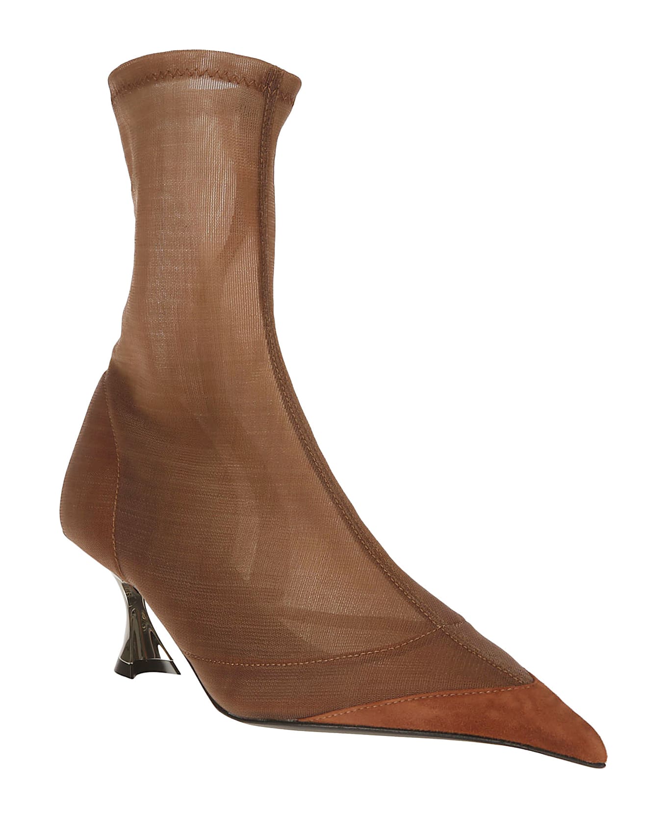 Mugler Kitten Ankle Boot - CINNAMON