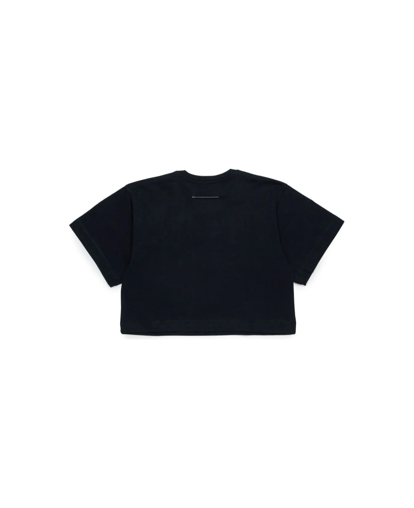 MM6 Maison Margiela T-shirt With Logo - Black