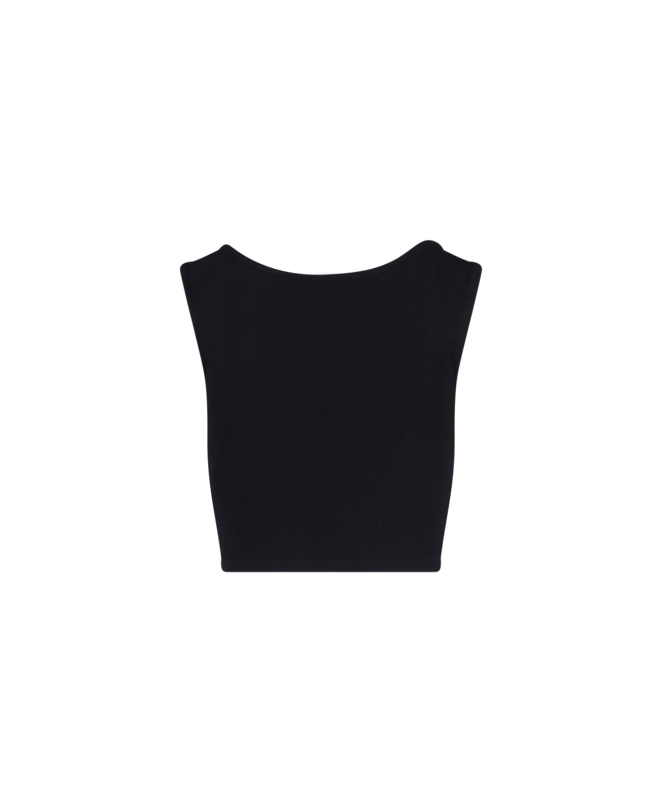 Vivienne Westwood Tank Top Cropped "orb" - Black  