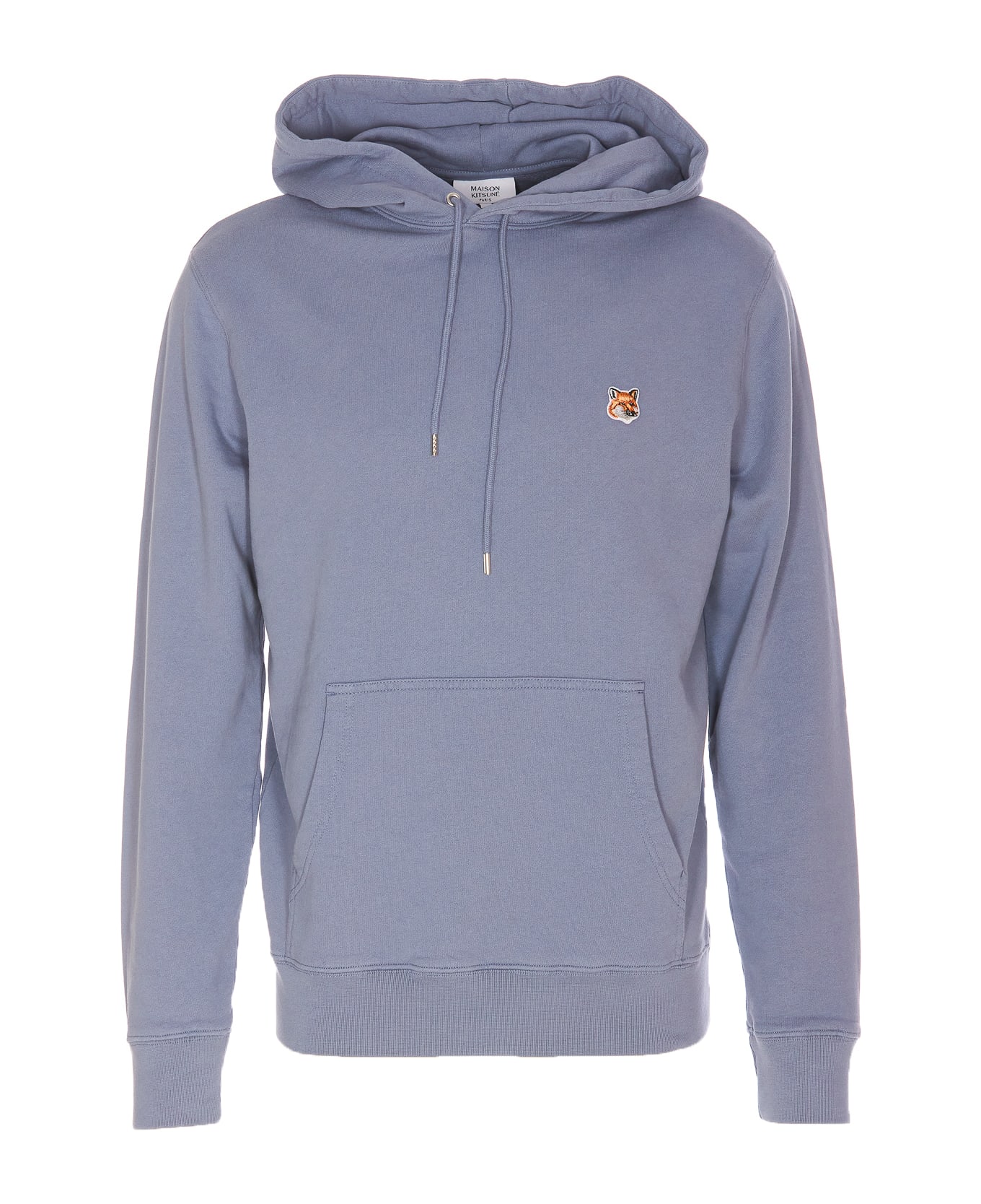 Maison Kitsuné Fox Head Patch Hoodie - Blue