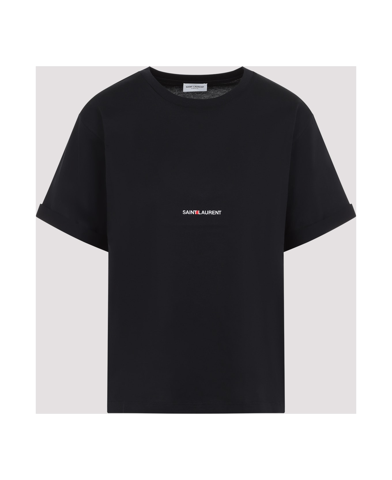 Saint Laurent Cotton Logo T-shirt - Noir