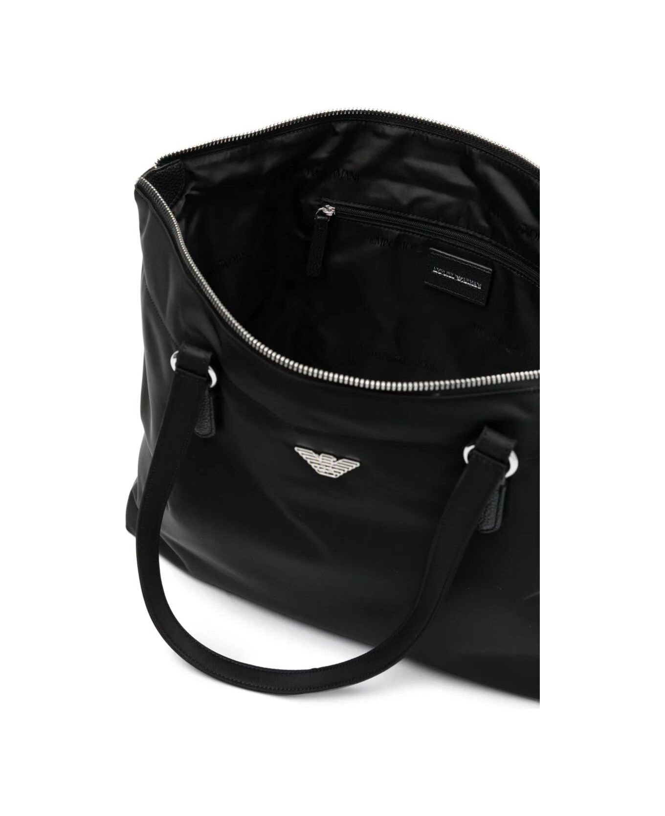 Emporio Armani Shopping Bag - Black トートバッグ