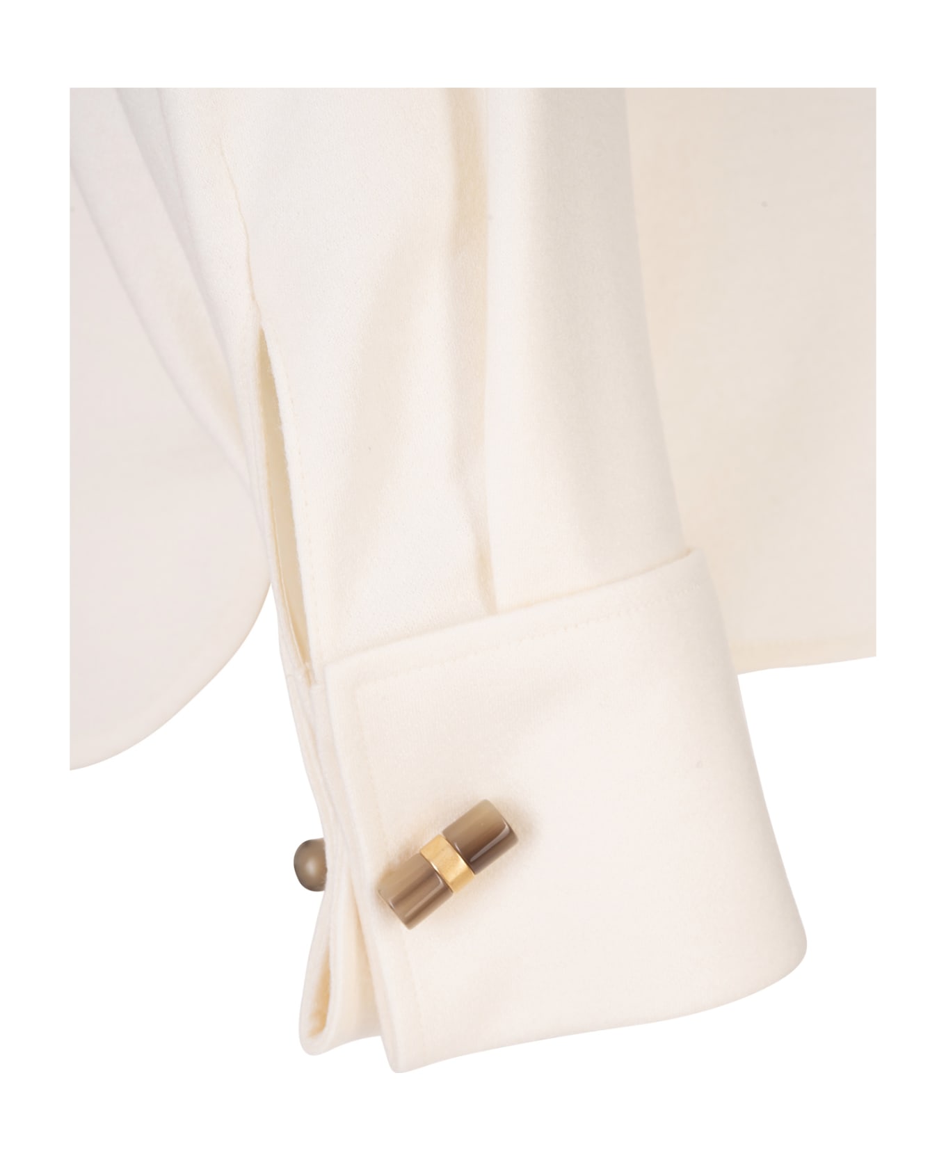 Max Mara Woman Ivory Douglas Shirt Jacket - Avorio