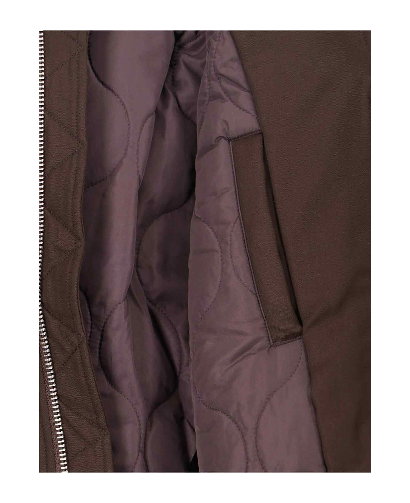 Entire Studios Zip Bomber Jacket - Brown