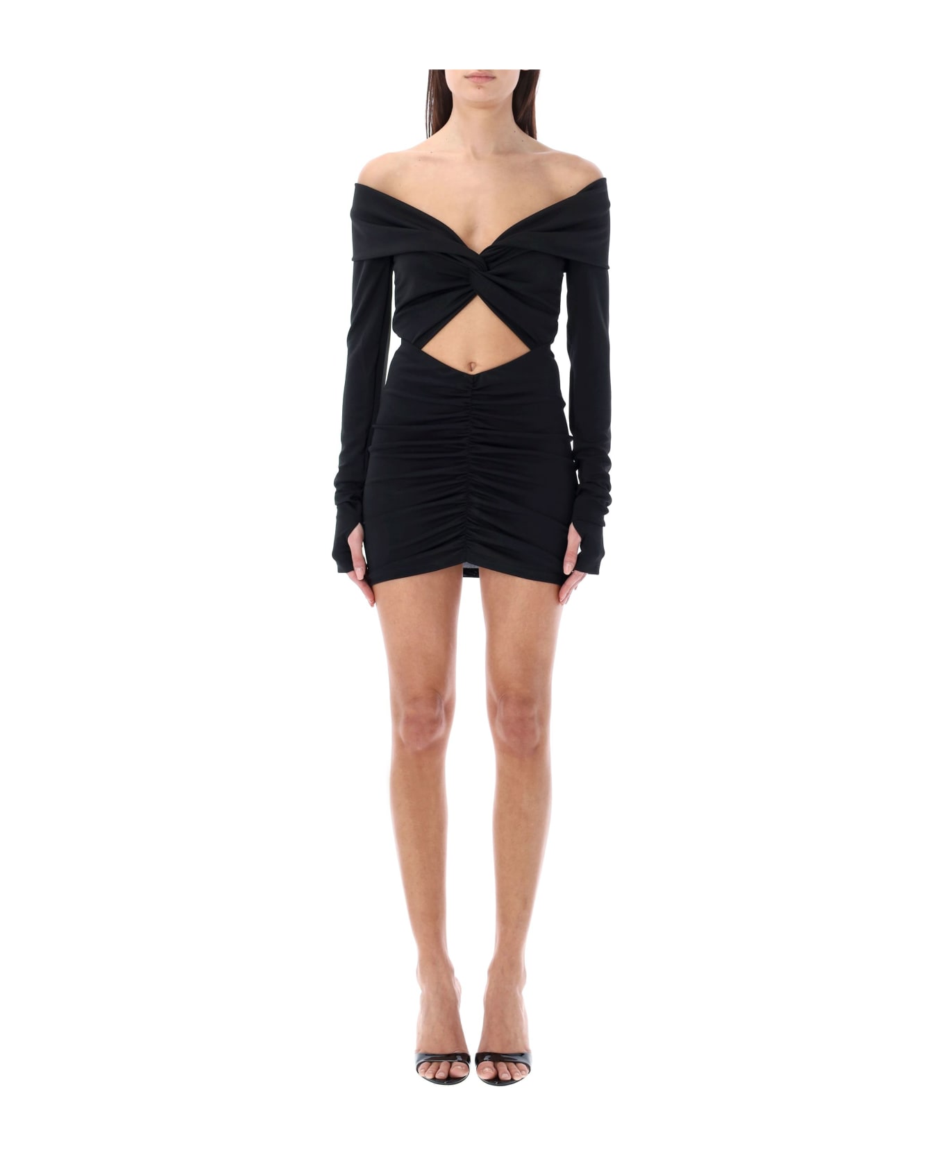 The Andamane Kendall Mini Dress - BLACK ワンピース＆ドレス