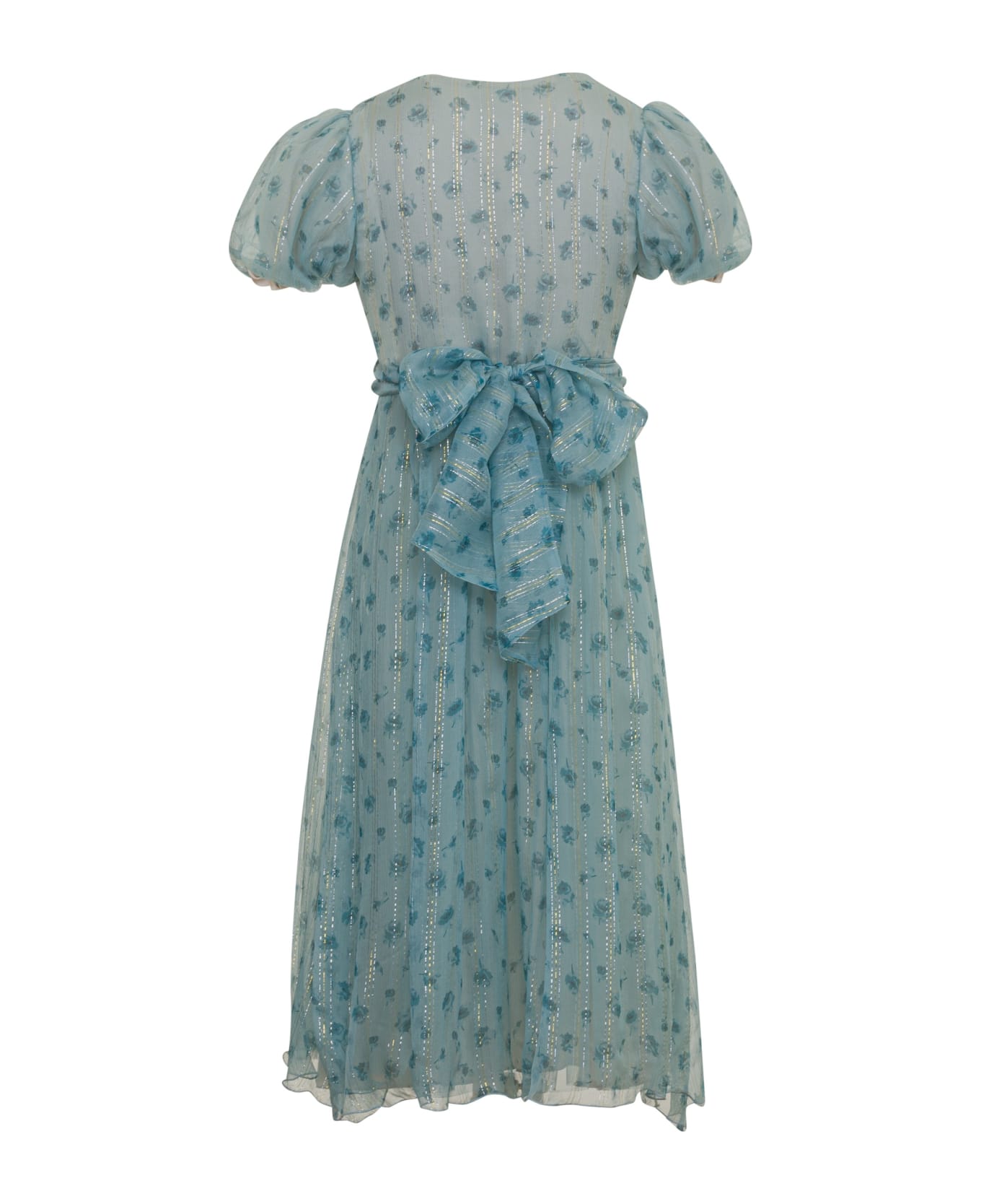 Simonetta Long Floral Dress - Blue ワンピース＆ドレス
