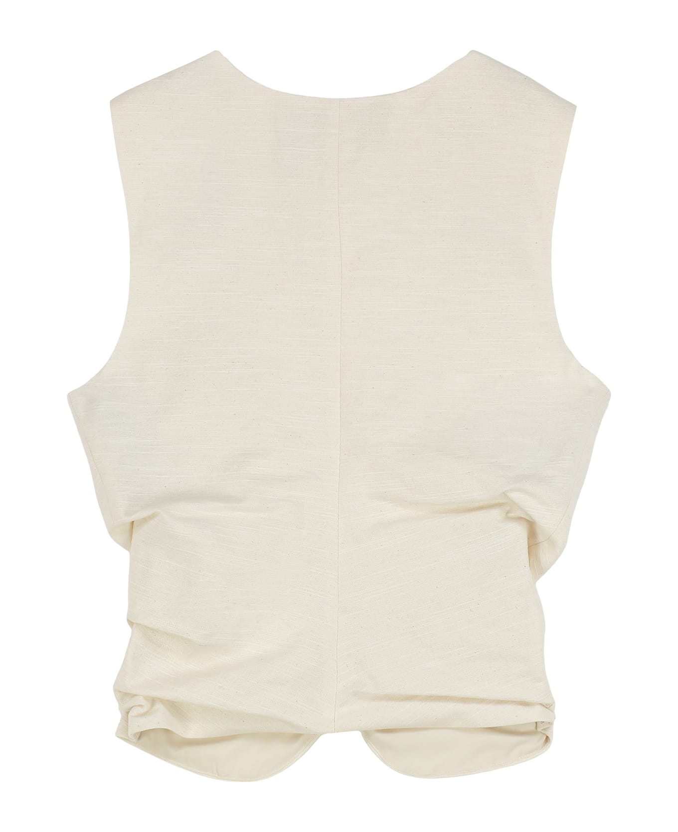 Versace Jeans Couture Cotton Top - panna