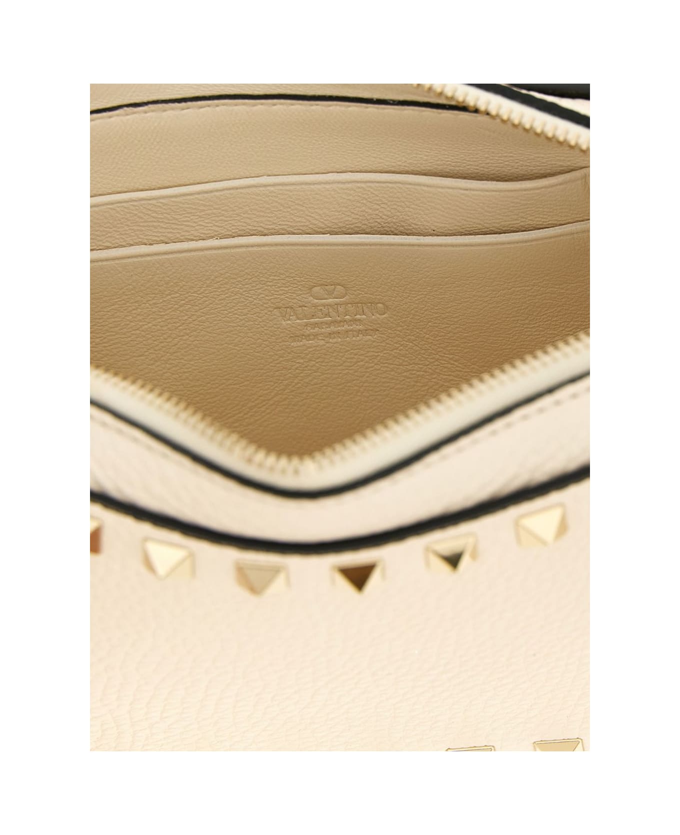 Valentino Garavani Rockstud Leather Mini Bag - Ivory