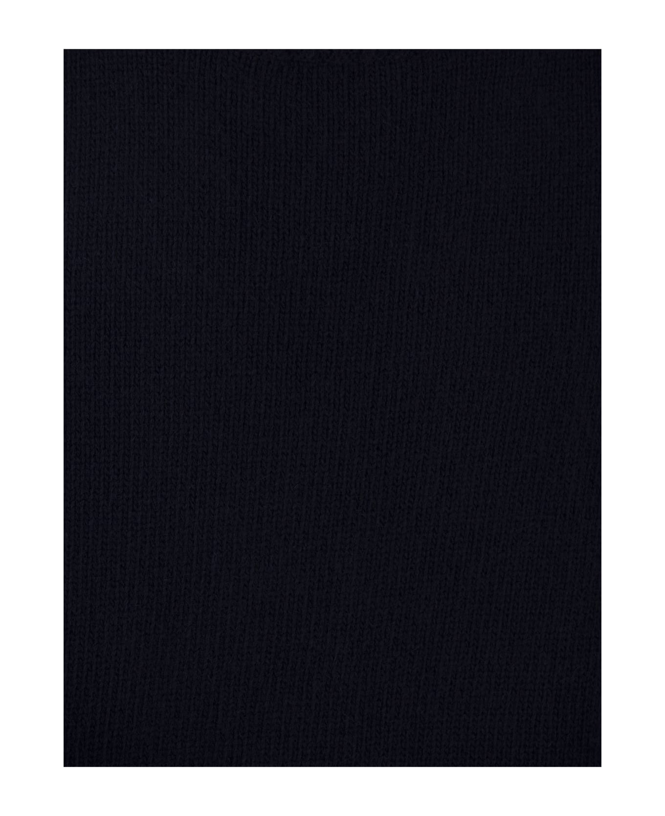 PT Torino Crew-neck Pullover In Wool And Angora Blend - Blue ニットウェア