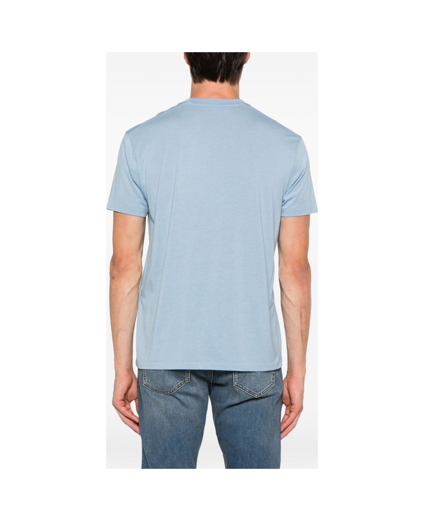 Tom Ford Cotton Blend T-shirt - Clear Blue
