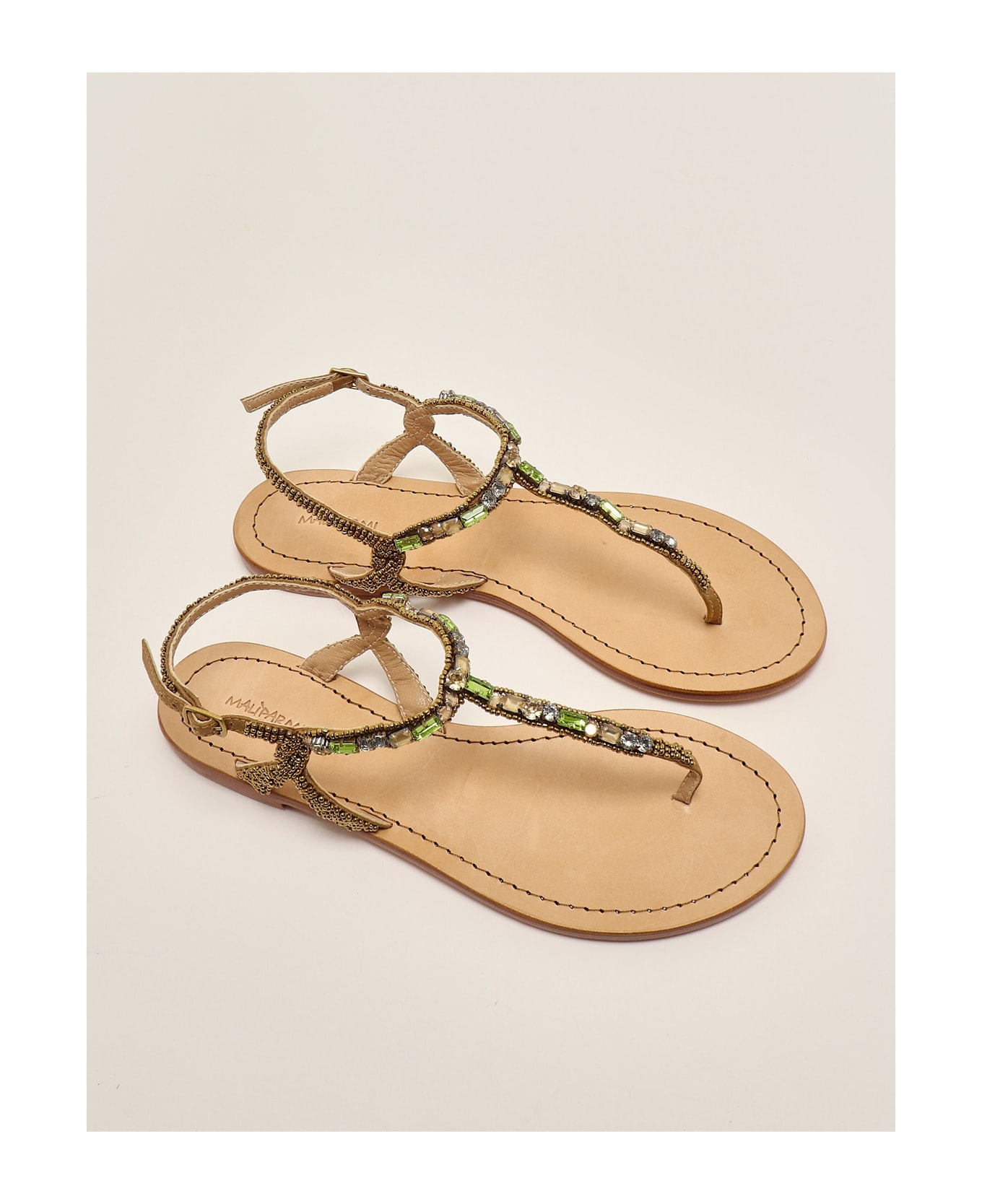 Malìparmi Infradito Gioiello Sandal - ORO-VERDE