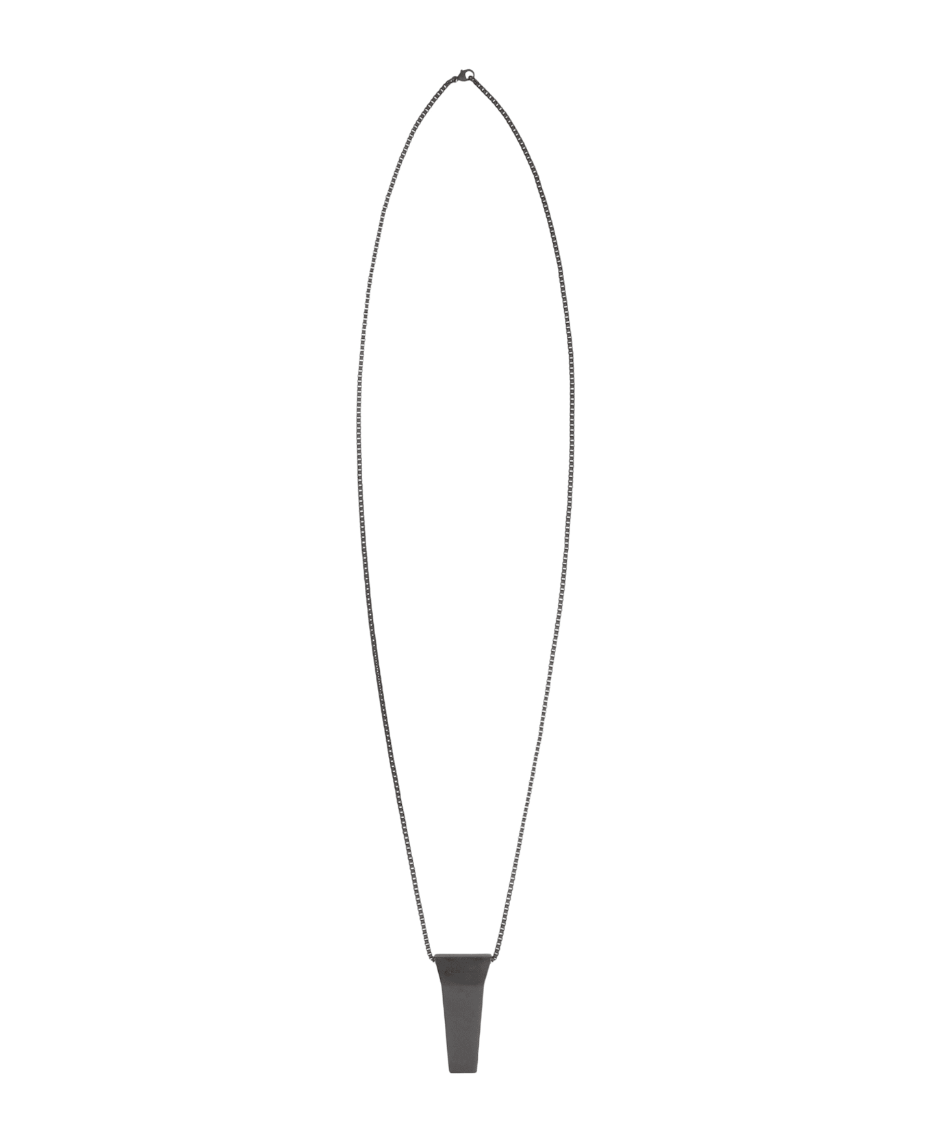 Rick Owens Trunk Pendant Necklace - black