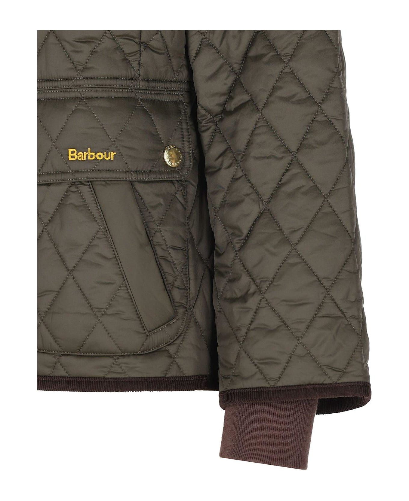 Barbour Fitted Beadnell Quilt - GREEN