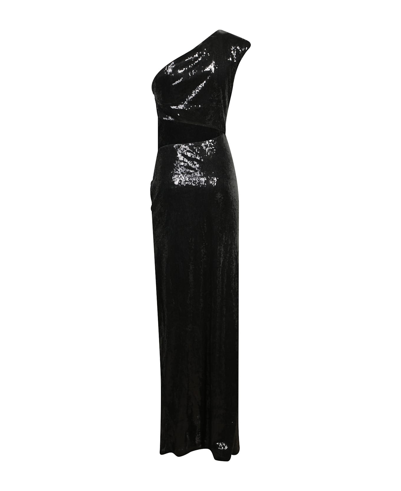 Amen Black Sequined Long Dress - Black