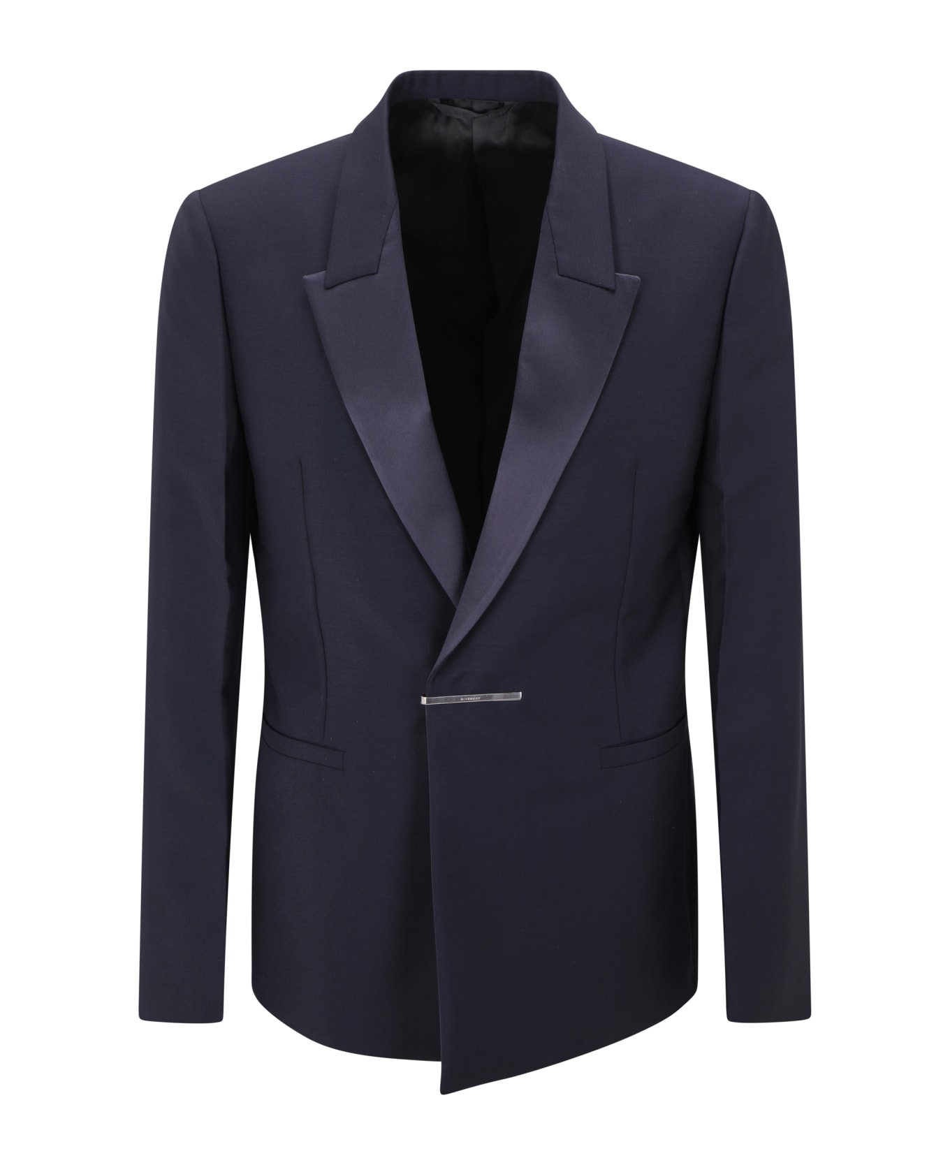 Givenchy Wool Blend Single-breast Jacket - blue