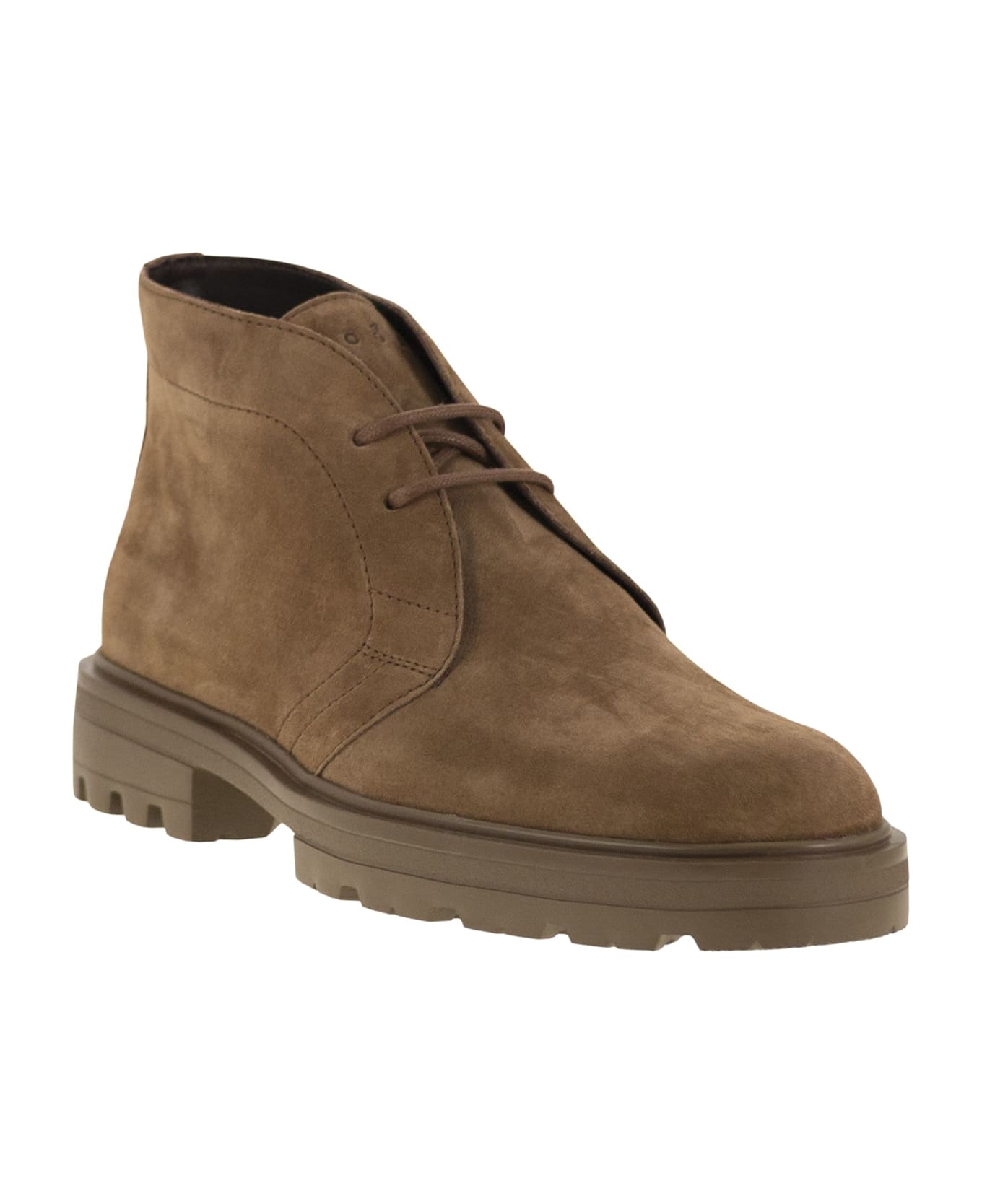 Hogan H673 - Lace-up Ankle Boot - Brown