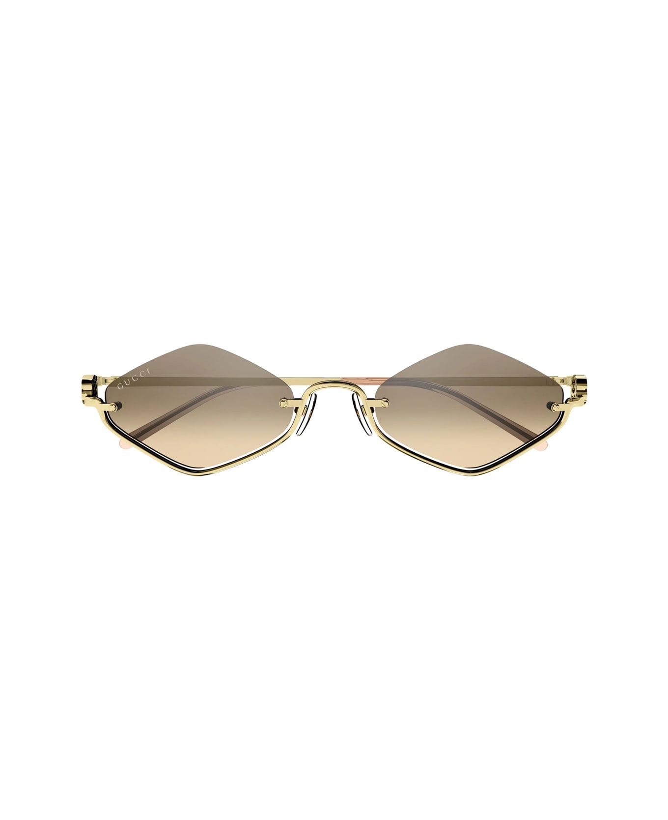 Gucci Eyewear Gg1604s Linea Gg Logo 003 Gold Orange Sunglasses - Oro