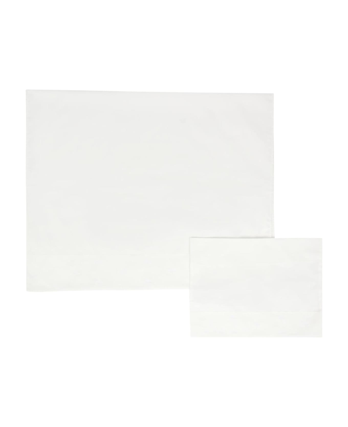 Little Bear White Set For Babykids With White Bows - White