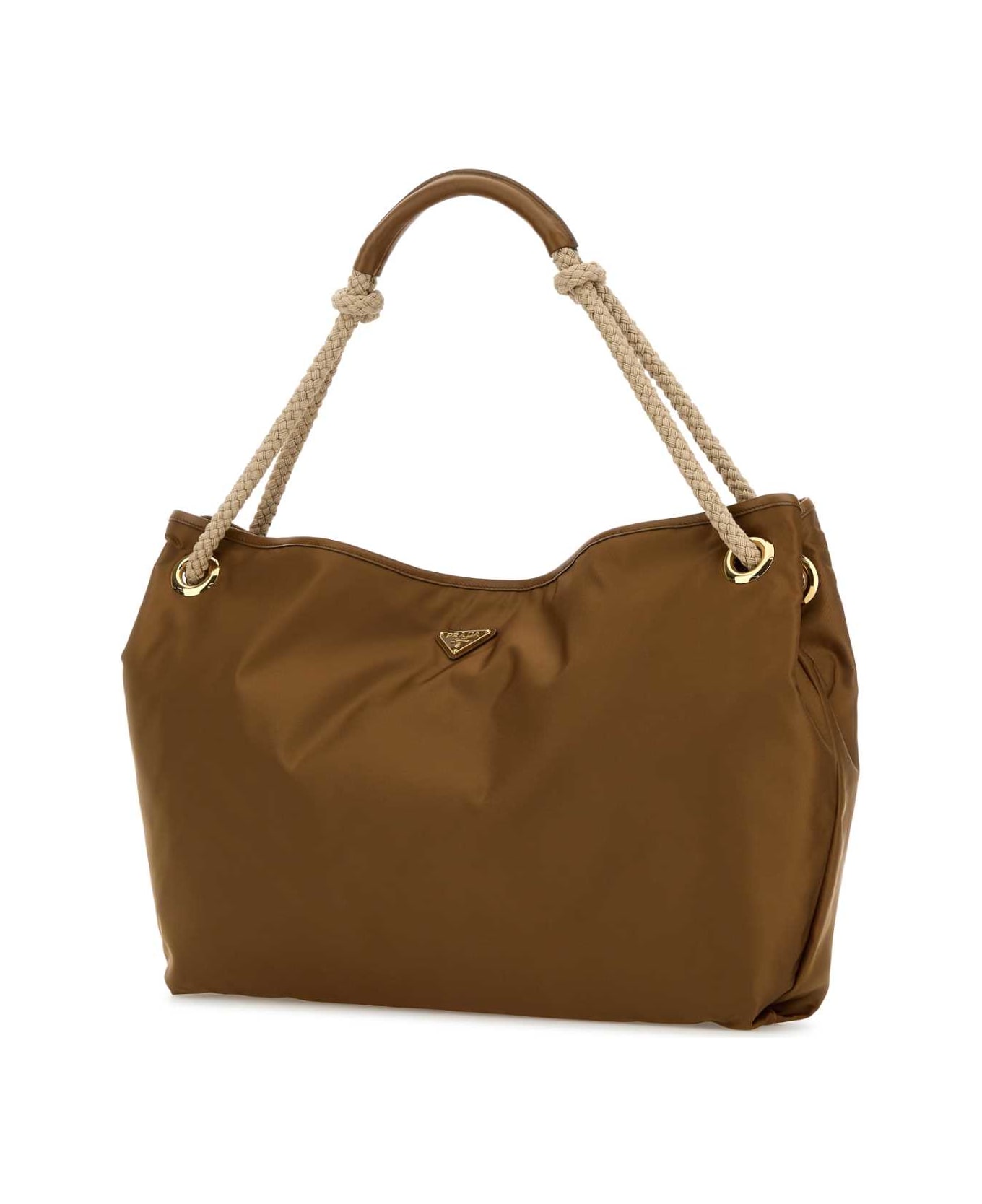 Prada Camel Re-nylon Large Prada Mariner Shopping Bag - BRANDY