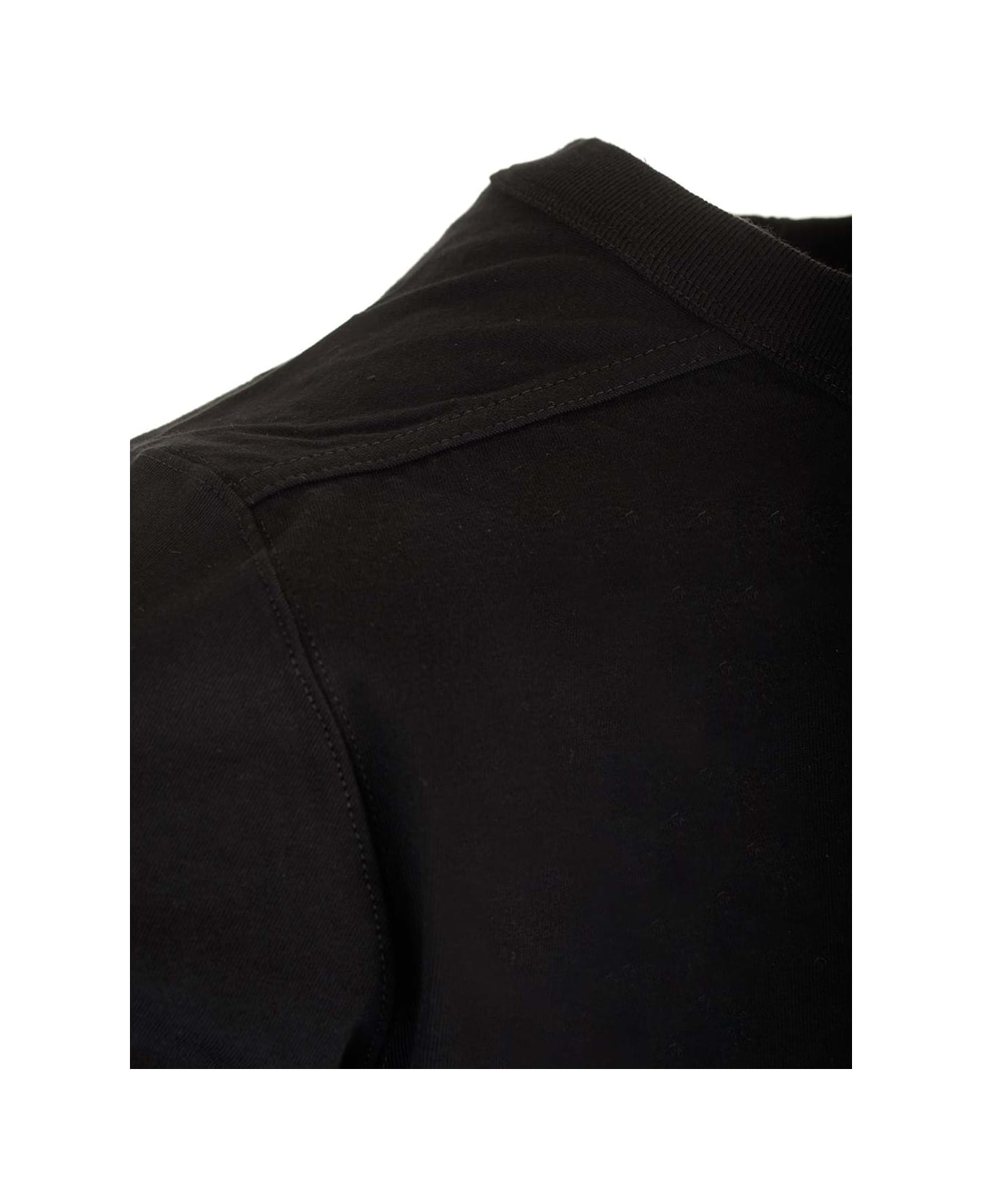 Rick Owens Black Cotton T-shirt - BLACK シャツ