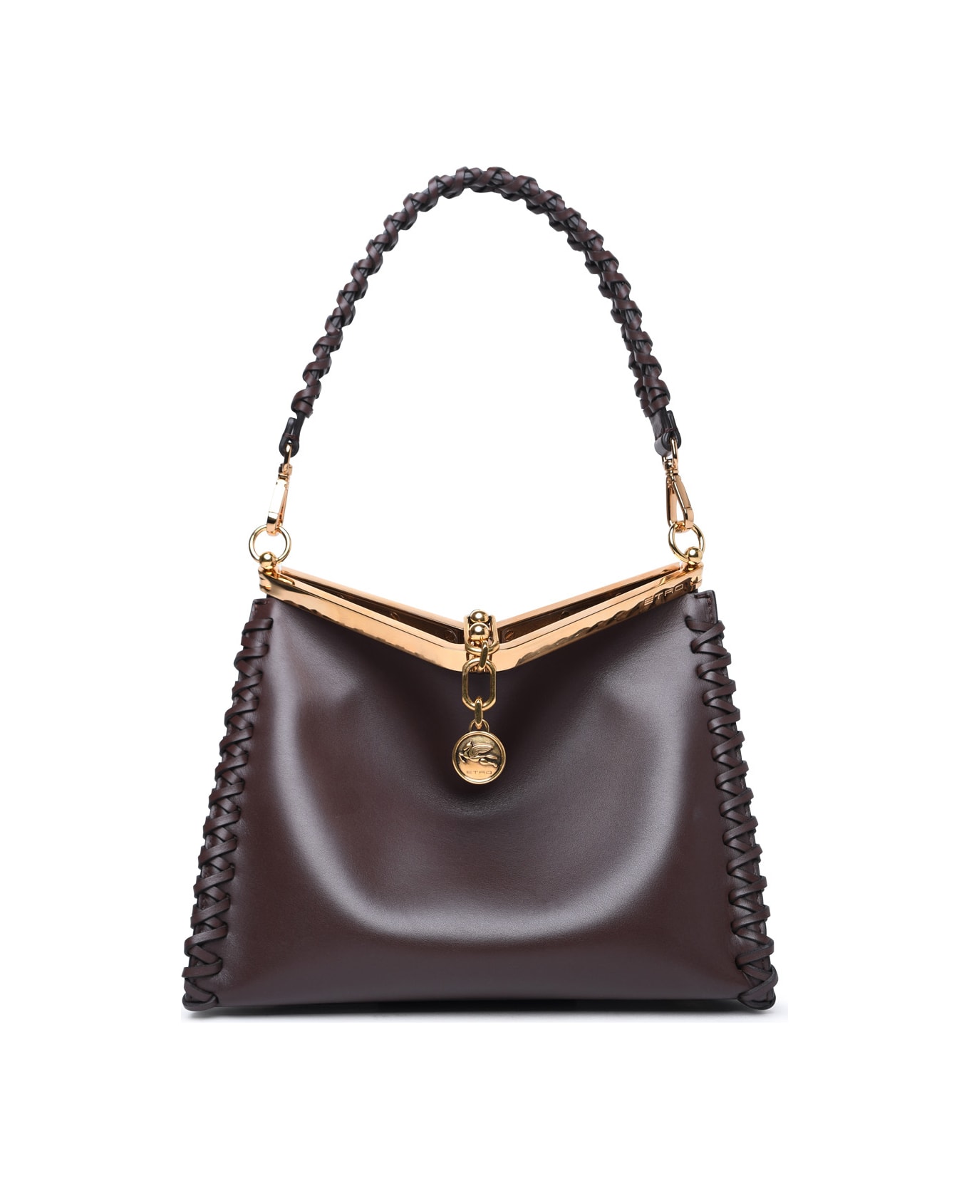 Etro 'vela' Small Brown Leather Bag - Brown