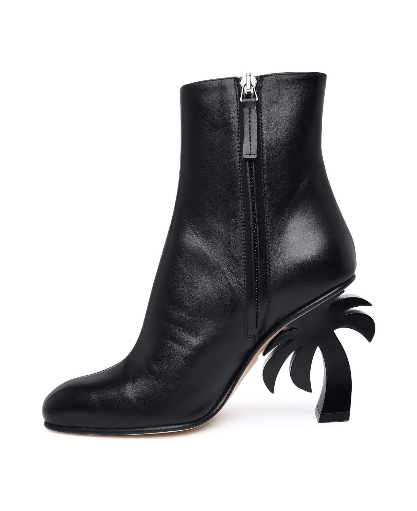 Palm Angels Leather Ankle Boots - Black