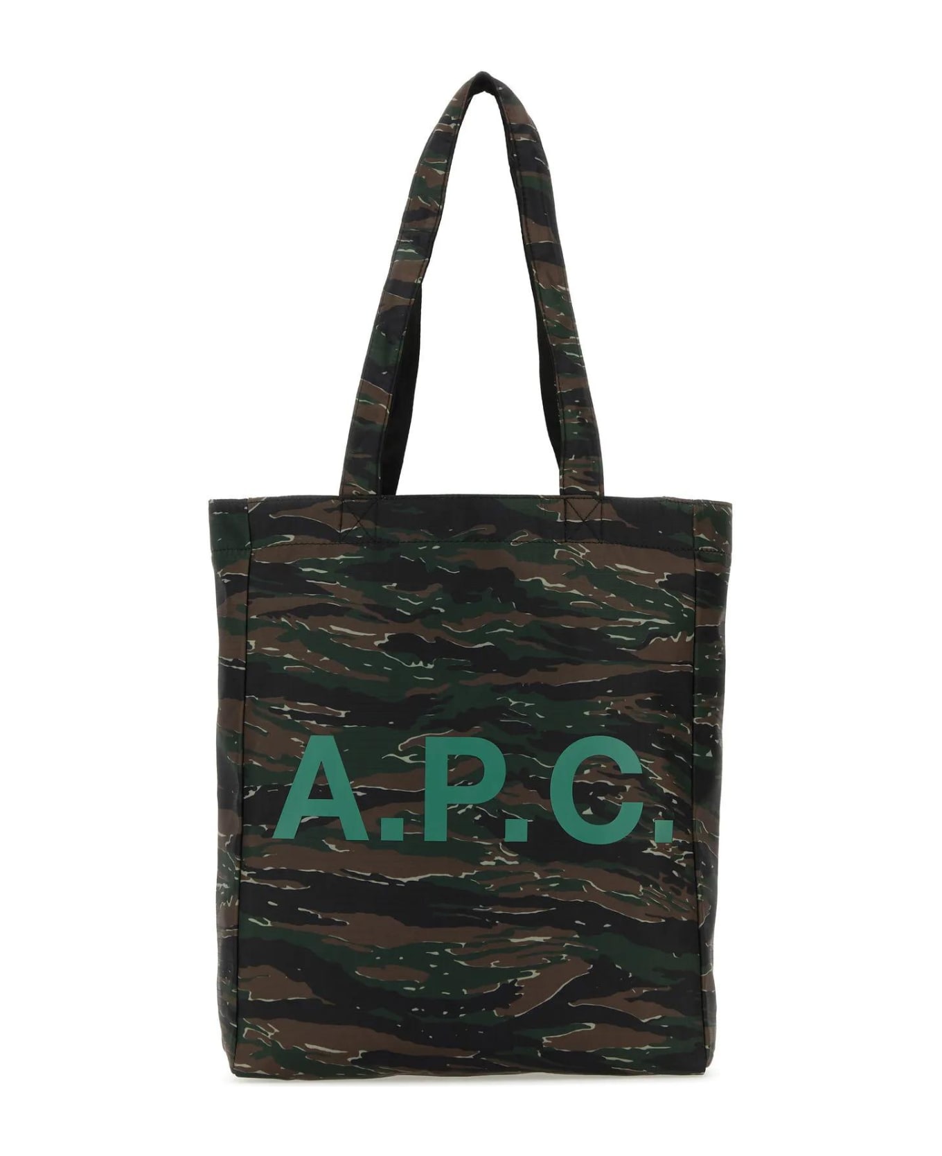 A.P.C. Reversible Shopping Bag - Verde トートバッグ