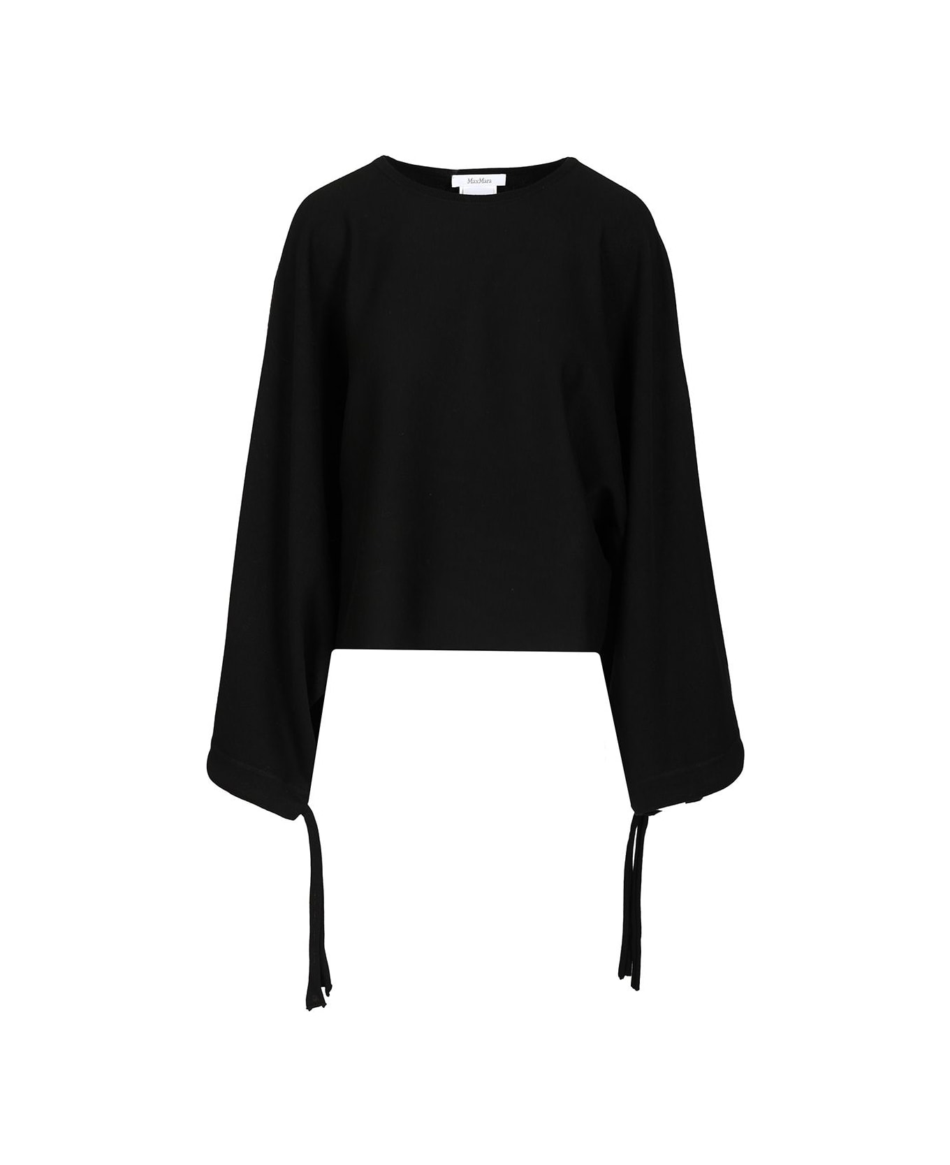 Max Mara Fine Wool Yarn Sweater - BLACK