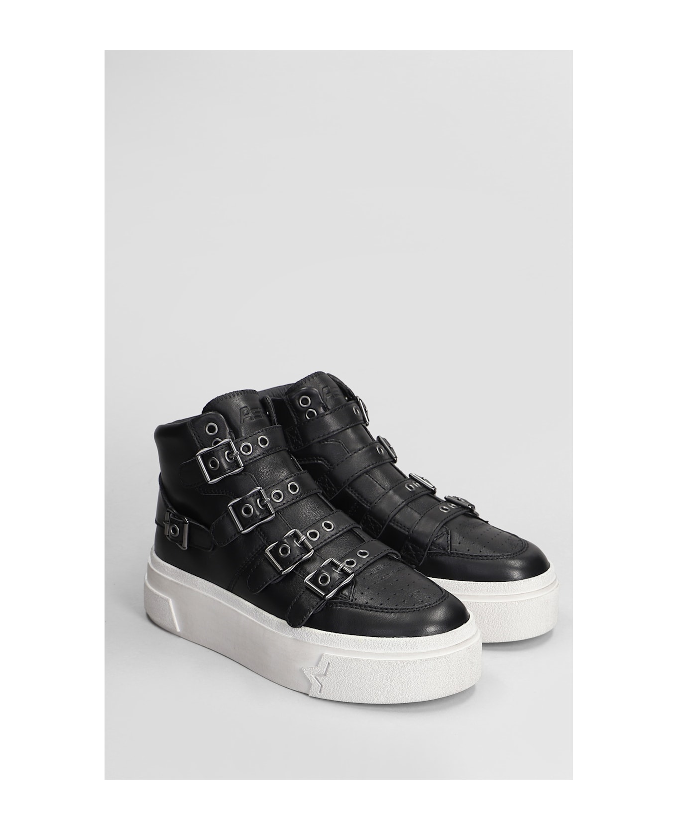 Ash Starmoon Sneakers In Black Leather - black